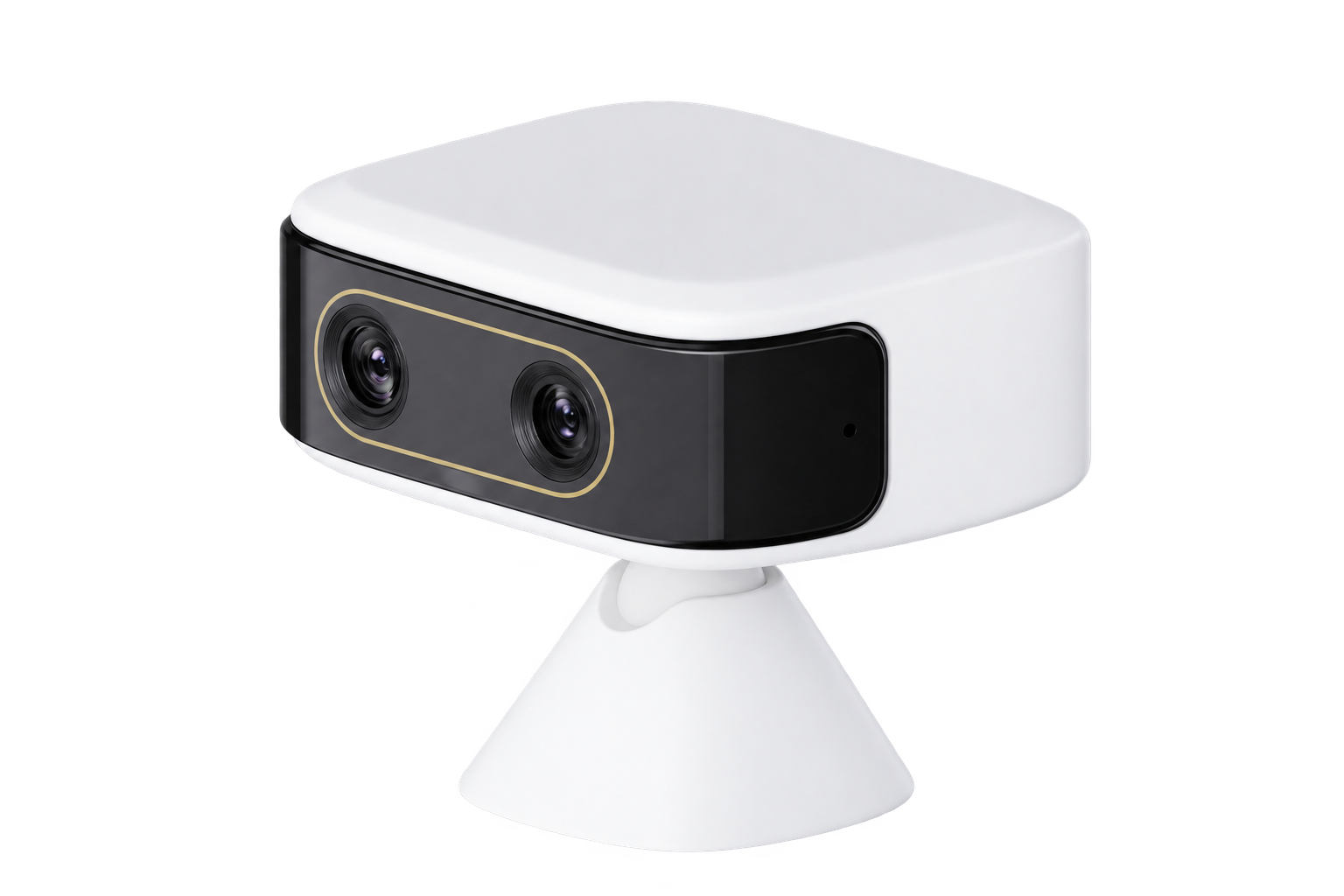 מצלמת EZVIZ CS-CB60 3K לבנה עם שתי עדשות ובסיס, ללא רקע