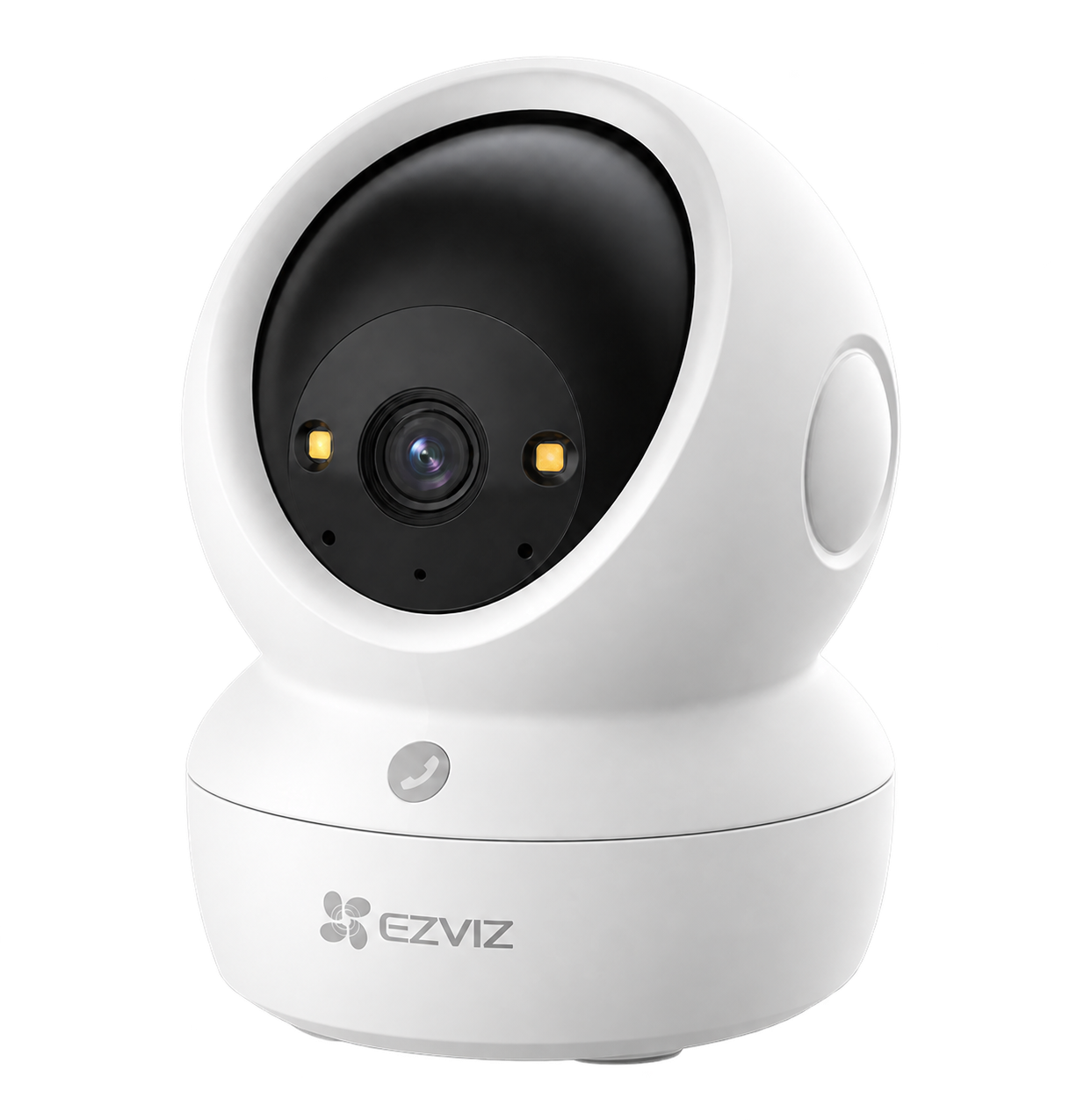מצלמת EZVIZ CS-H6c G1 4K לבנה עם שתי נוריות תאורה