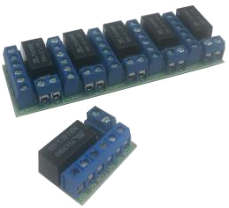 ממסר 12V DC, נמכר במארז חמישייה. — 12V/DC