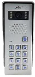 פנל מתכתי משולב קודן מואר ומצלמה — COM 50 KTV/C
