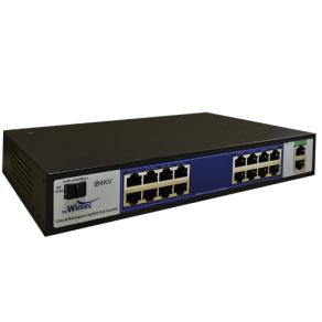 מתג Gigabit עם 16 יציאות PoE ויציאת SFP. — GP 316 C